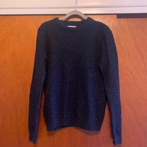 Speckled navy sweater
